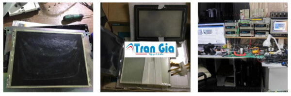 Thiết bị màn hình HMI đang trong quá trình sửa chữa tại TRAN GIA Thiết bị màn hình HMI đang trong quá trình sửa chữa tại TRAN GIA