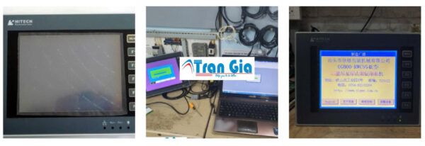 Thiết bị màn hình HMI đang trong quá trình sửa chữa tại TRAN GIA Thiết bị màn hình HMI đang trong quá trình sửa chữa tại TRAN GIA