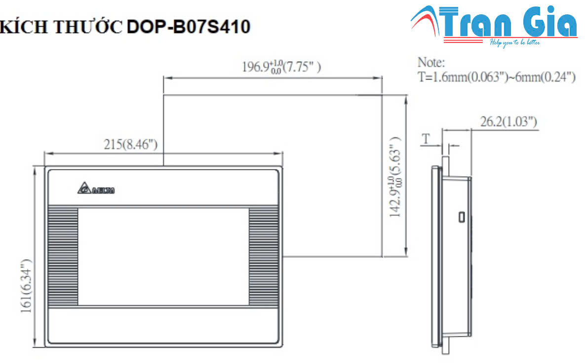 DOP-B07S410 – Màn hình HMI Delta