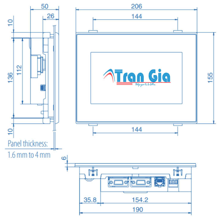 Màn hình HMI Mitsubishi GS2107-WTBD-N