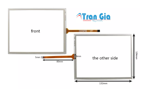 Tấm cảm ứng cho màn hình hmi 5.7 inch 4 đường tín hiệu