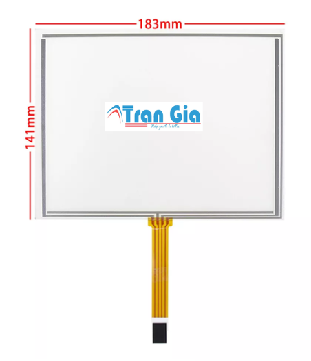 Tấm cảm ứng cho màn hình HMI 8 inch 4 đường tín hiệu ngang loại cáp to
