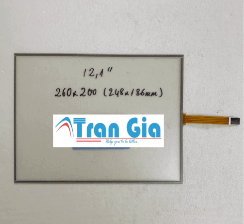 Tấm cảm ứng công nghiệp 12.1 inch cáp 4 dây to 260×200mm/248×186mm