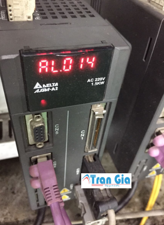 Servo Delta báo lỗi AL11, AL12.