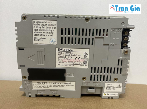 V806CD+ I MÀN HÌNH HMI RS AUTOMATION 5.7 INCH 24VDC V806CD+ I MÀN HÌNH HMI RS AUTOMATION 5.7 INCH 24VDC