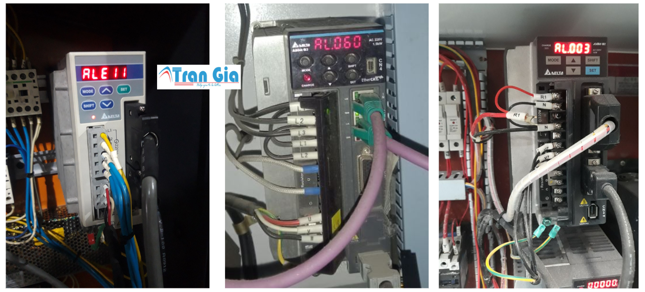 Hình ảnh một số Servo đang được sửa tại Trần Gia Automation