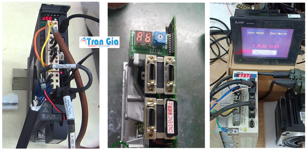 Hình ảnh một số Servo đang được sửa tại Trần Gia Automation