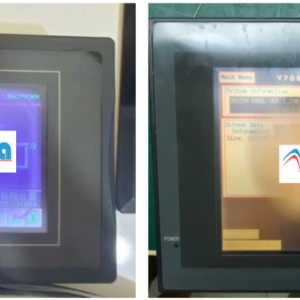 Hình ảnh màn hình HMI báo lỗi hư hỏng đang được sửa chữa tại TRAN GIA Automation