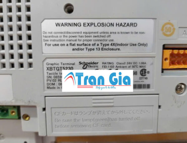 MÀN HÌNH HMI XBTGT5230 SCHNEIDER 10.4 INCH 24VDC MÀN HÌNH HMI XBTGT5230 SCHNEIDER 10.4 INCH 24VDC