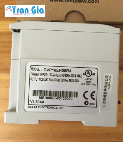 Bộ lập trình PLC Delta DVP16EH00R3 8 In/8 Out Relay 220VAC & Gía ưu đãi Bộ lập trình PLC Delta DVP16EH00R3 8 In/8 Out Relay 220VAC & Gía ưu đãi