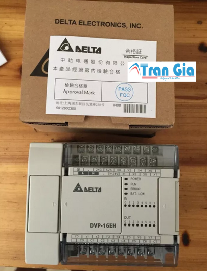 Bộ lập trình PLC Delta DVP16EH00R3 8 In/8 Out Relay 220VAC & Gía ưu đãi Bộ lập trình PLC Delta DVP16EH00R3 8 In/8 Out Relay 220VAC & Gía ưu đãi