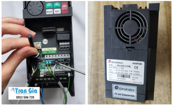 Sửa biến tần Shihlin SS2 báo lỗi uy tín giá rẻ tại Trần Gia Automation Sửa biến tần Shihlin SS2 báo lỗi uy tín giá rẻ tại Trần Gia Automation