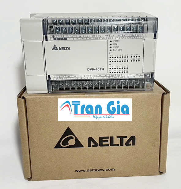 PLC Delta DVP40EH00T2 24 In/16 Out Transistor 220VAC & Gía ưu đãi PLC Delta DVP40EH00T2 24 In/16 Out Transistor 220VAC & Gía ưu đãi