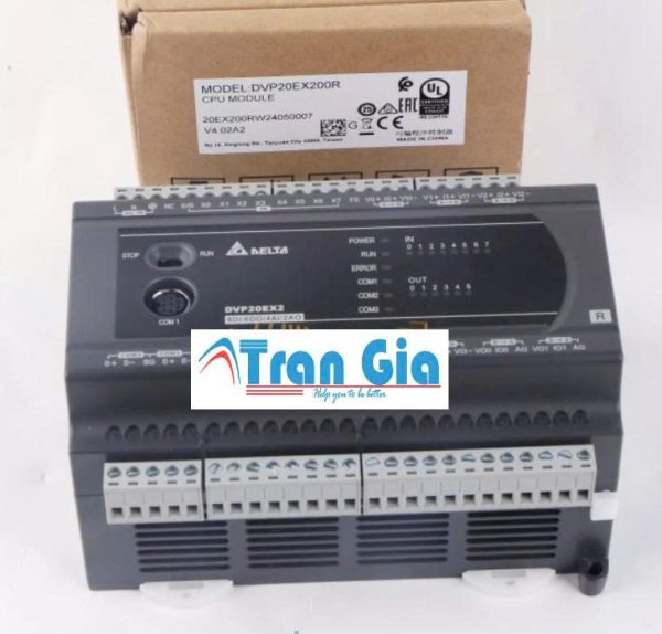 Bộ lập trình PLC Delta DVP20EX200R 8 In/6 Out Relay 220VAC & Gía ưu đãi Bộ lập trình PLC Delta DVP20EX200R 8 In/6 Out Relay 220VAC & Gía ưu đãi