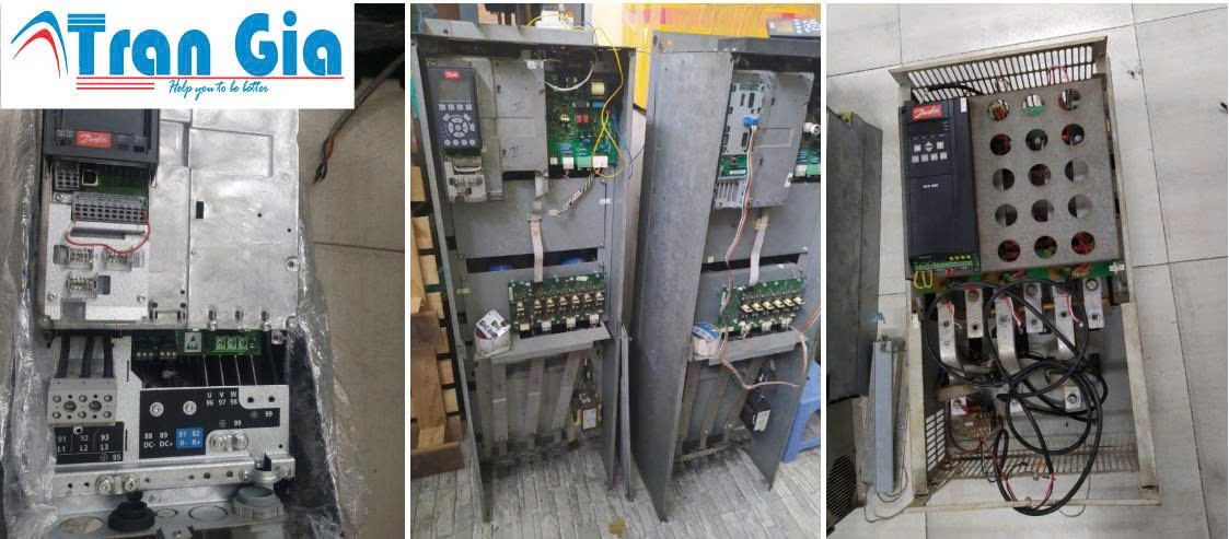 Hình ảnh một số biến tần đang trong quá trình sửa chữa tại Trần Gia Automation