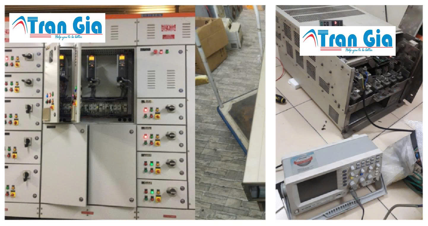 Hình ảnh một số biến tần đang trong quá trình sửa chữa tại Trần Gia Automation