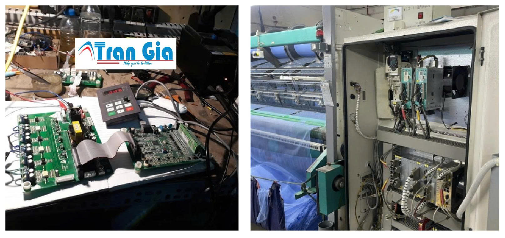 Hình ảnh một số biến tần đang trong quá trình sửa chữa tại Trần Gia Automation