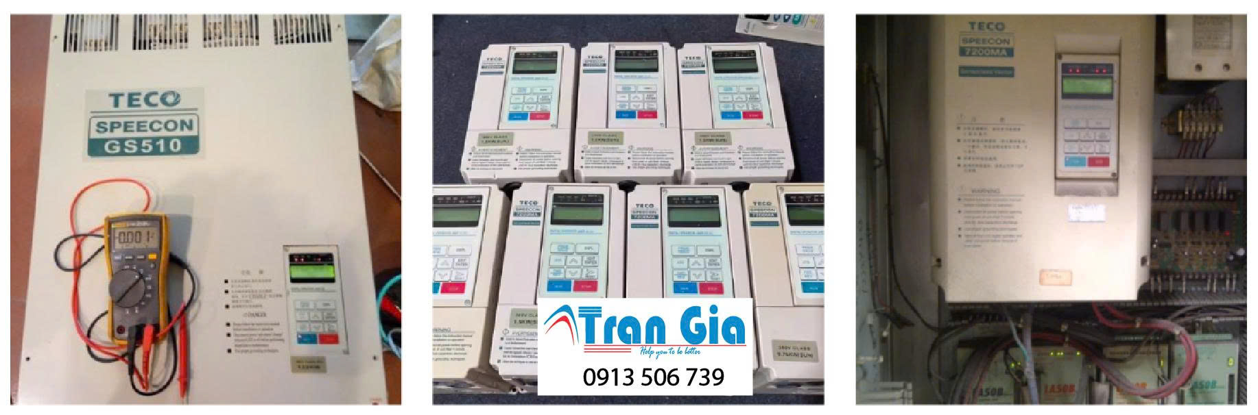 Hình ảnh một số biến tần đang được sửa tại Trần Gia Automation