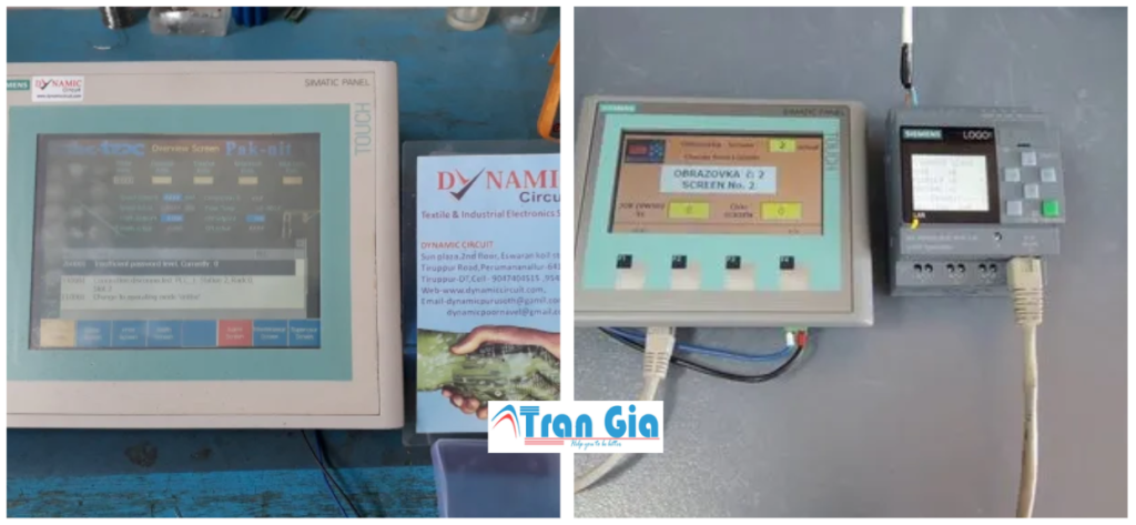 Hình ảnh một số màn hình HMI đang được sửa chữa tại Trần Gia Automation