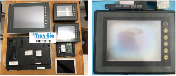 Bảo hành, sửa màn hình cảm ứng HMI MONITOUCH Hakko Model: V712S Serial: 0060 Lỗi cấp nguồn không lên màn hình sửa gấp