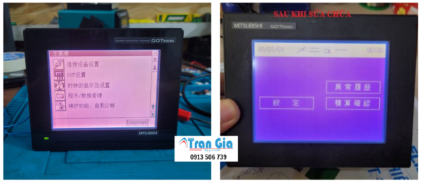 Trung tâm sửa màn hình HMI Mitsubishi cam kết linh kiện chính hãng, xử lí lỗi nhanh