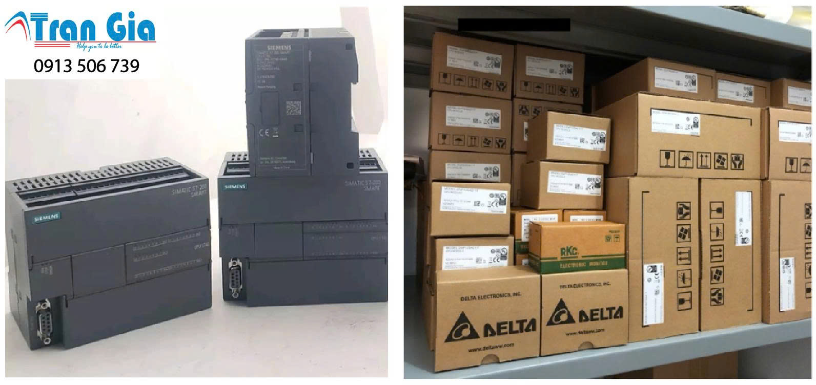PLC full box có sẵn tại TRAN GIA AUTOMATION
