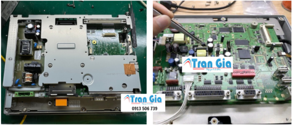 Bảo hành, sửa màn hình HMI MCGS màn hình bị nhòe không thấy rõ - Dịch vụ sửa HMI uy tín miền nam