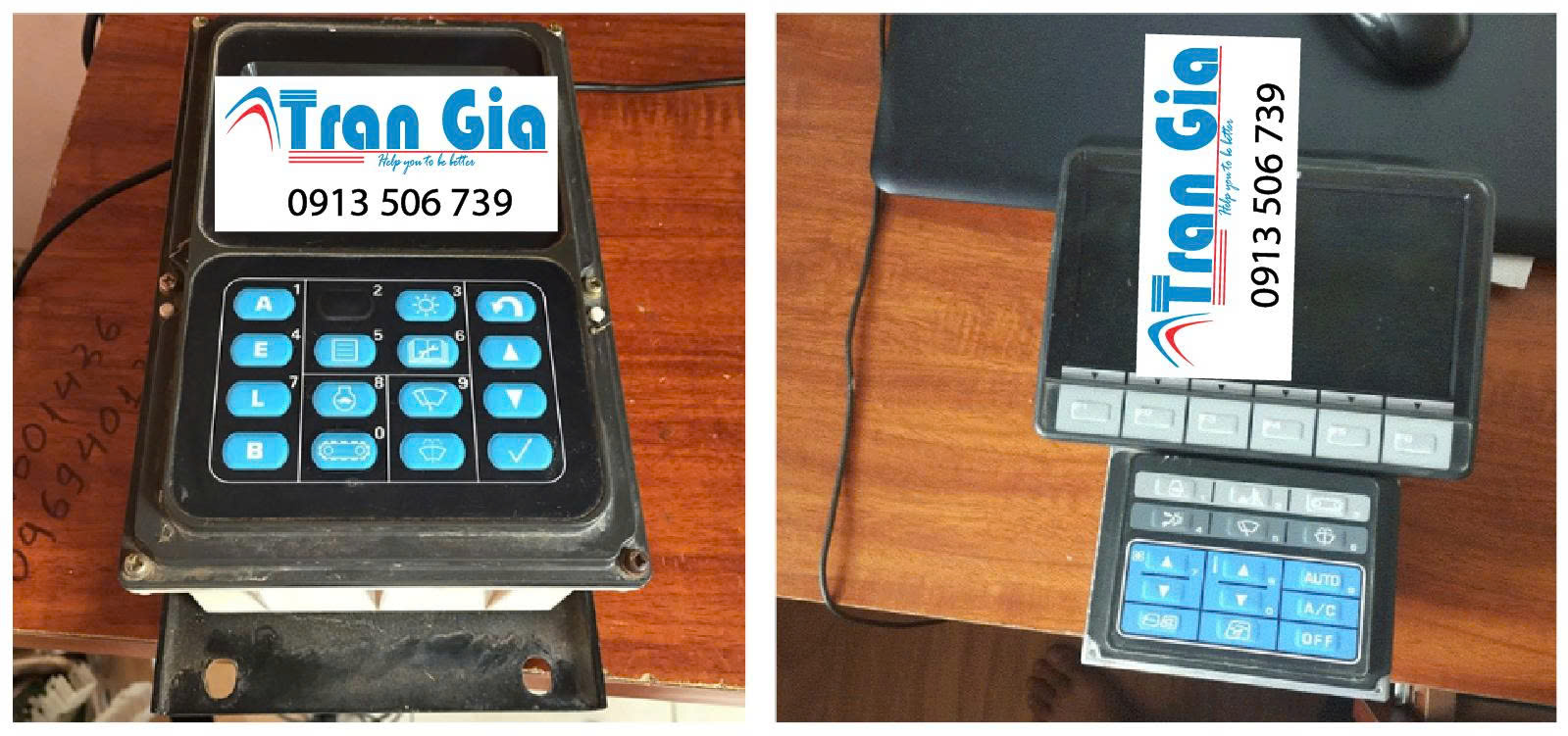 Sửa màn hình máy xúc bị hỏng, cảm ứng bị bấm không ăn, màn hình không hiển thị