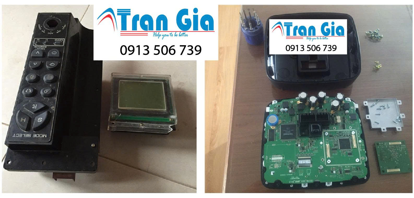 Sửa màn hình máy xúc bị hỏng, cảm ứng bị bấm không ăn, màn hình không hiển thị