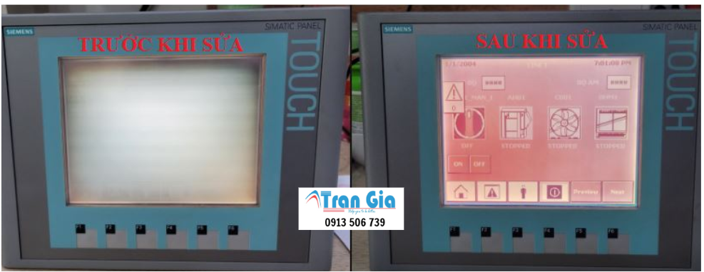 Chuyên sửa chữa màn hình cảm ứng HMI Siemens với linh kiện chính hãng
