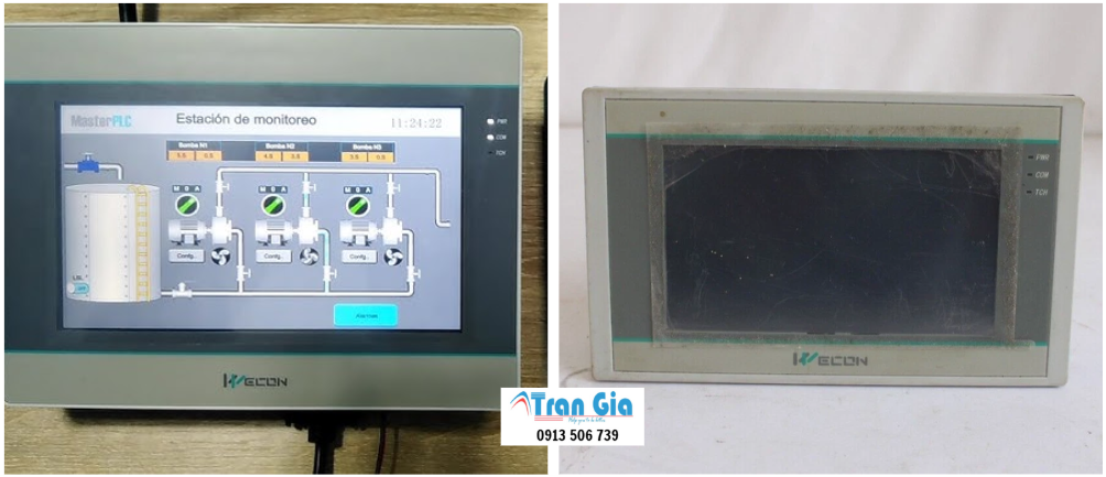 Hình ảnh một số màn hình HMI được trong quá trình sửa chữa