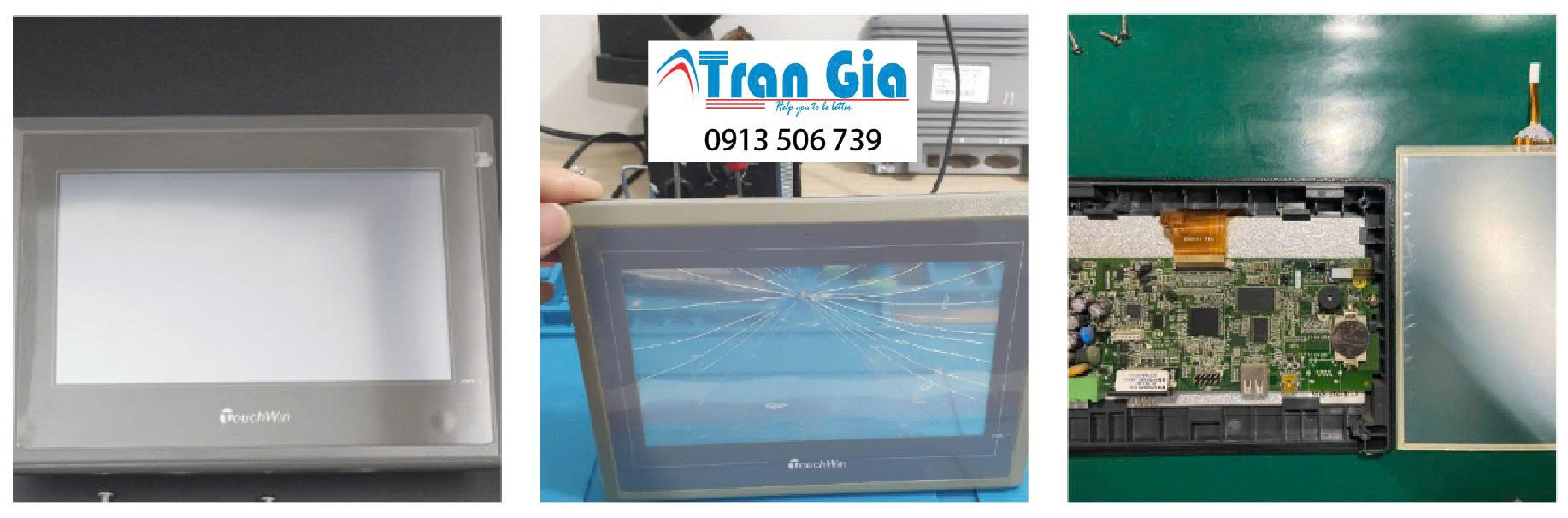 Hình ảnh một số màn hình HMI được trong quá trình sửa chữa