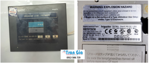 Chuyên sửa HMI Schneider XBTGT5230 bị hư LCD bảo hành lên đến 6 tháng Chuyên sửa HMI Schneider XBTGT5230 bị hư LCD bảo hành lên đến 6 tháng