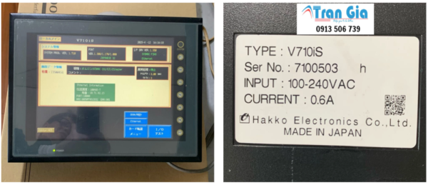 Bảo hành lên đến 3 tháng sửa màn hình cảm ứng HMI MONITOUCH Hakko Model: V712S Serial: 0060 Lỗi cấp nguồn không lên màn hình uy tín Bảo hành lên đến 3 tháng sửa màn hình cảm ứng HMI MONITOUCH Hakko Model: V712S Serial: 0060 Lỗi cấp nguồn không lên màn hình uy tín
