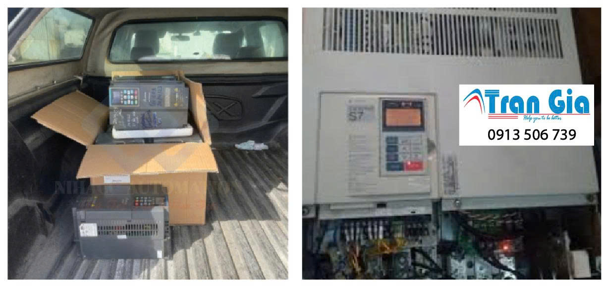 Hình ảnh một số biến tần đang được sửa tại Trần Gia Automation