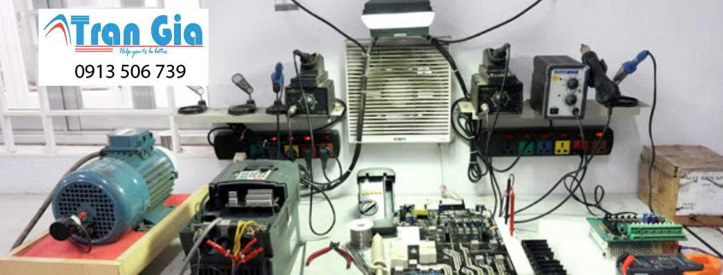 Hình ảnh một số biến tần đang trong quá trình sửa chữa tại TRAN GIA Automation