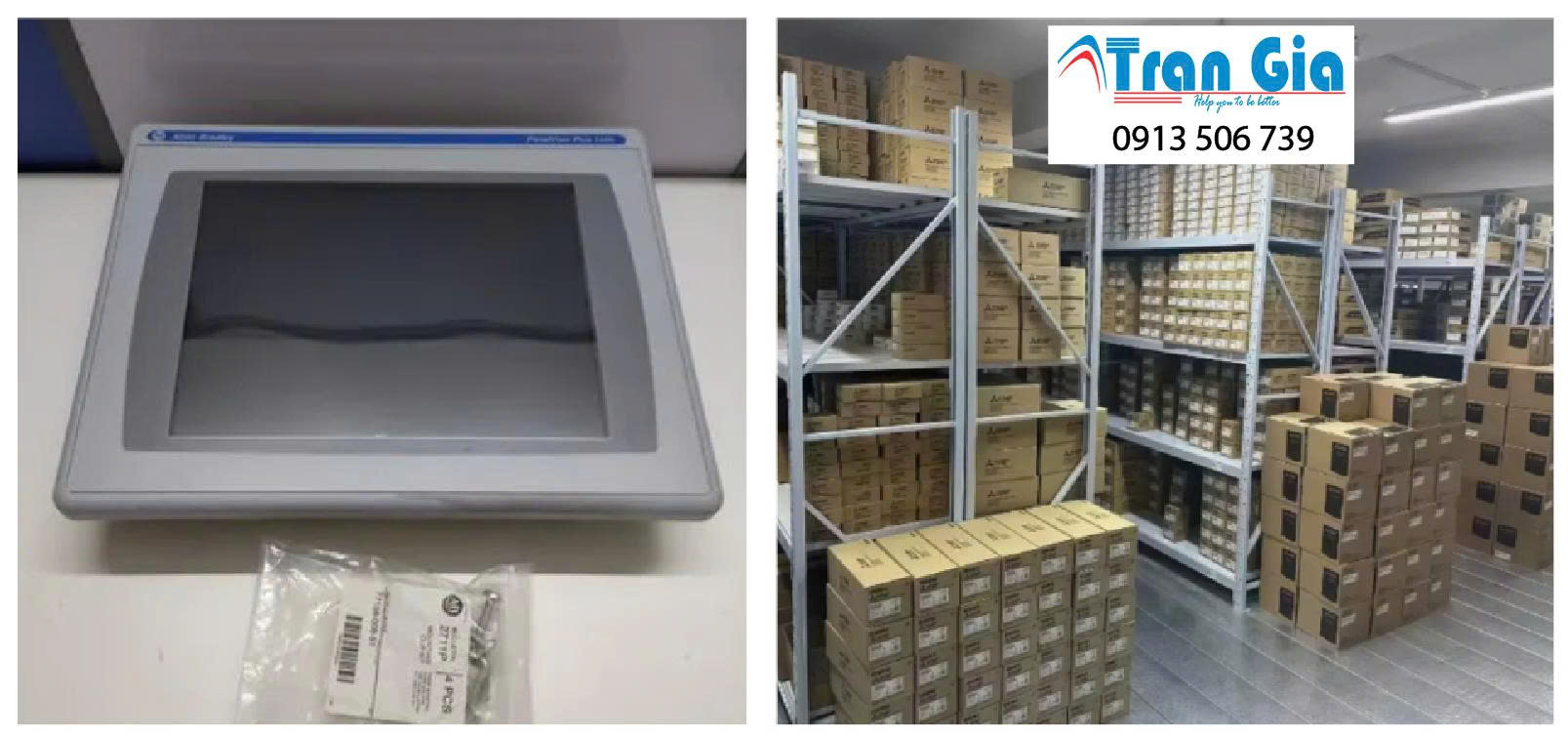TRAN GIA trung tâm chuyên cung cấp màn hình HMI Allen Bradley full box bảo hành 12 tháng