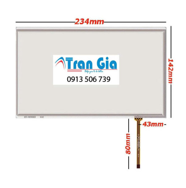 Tấm cảm ứng máy thẩm mỹ 10.1 inch_ 234x142mm bảo hành 3 tháng