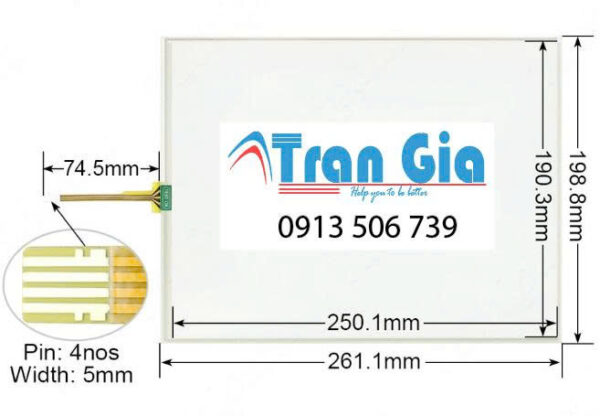 Tấm Cảm Ứng Công Nghiệp 12.1 Inch N010-1201-X901 Tấm Cảm Ứng Công Nghiệp 12.1 Inch N010-1201-X901