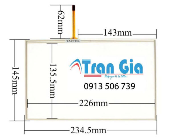 Tấm Cảm Ứng Thay Thế Màn Hình XINJE THA62-MT, THA62-UT, TGA62-ET, TGA62-MT