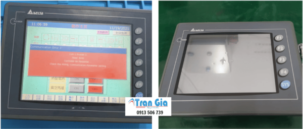 Địa chỉ sửa màn hình delta model: DOP-A57GSTD Serial: 0145 Lỗi màn hình sáng lên rồi tắt với linh kiện chính hãng Địa chỉ sửa màn hình delta model: DOP-A57GSTD Serial: 0145 Lỗi màn hình sáng lên rồi tắt với linh kiện chính hãng