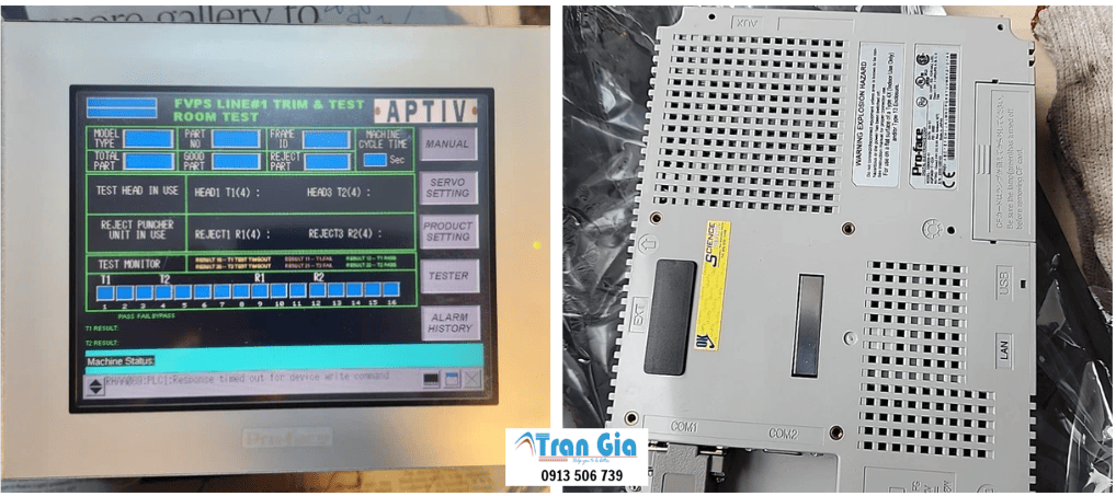 Công ty chuyên bảo hành, sửa màn hình Pro-face ( GP2500-TC11 ) Model: 3180021-01 Serial: 0389 MT trạng ban đầu: Lỗi nguồn, bị ố xử lí gấp Công ty chuyên bảo hành, sửa màn hình Pro-face ( GP2500-TC11 ) Model: 3180021-01 Serial: 0389 MT trạng ban đầu: Lỗi nguồn, bị ố xử lí gấp