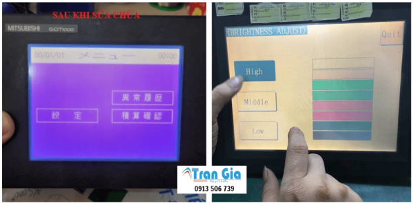 Sửa màn hình Mitsubishi Lỗi không lên màn hình, Màn hình Bị tối Sọc Màn hình