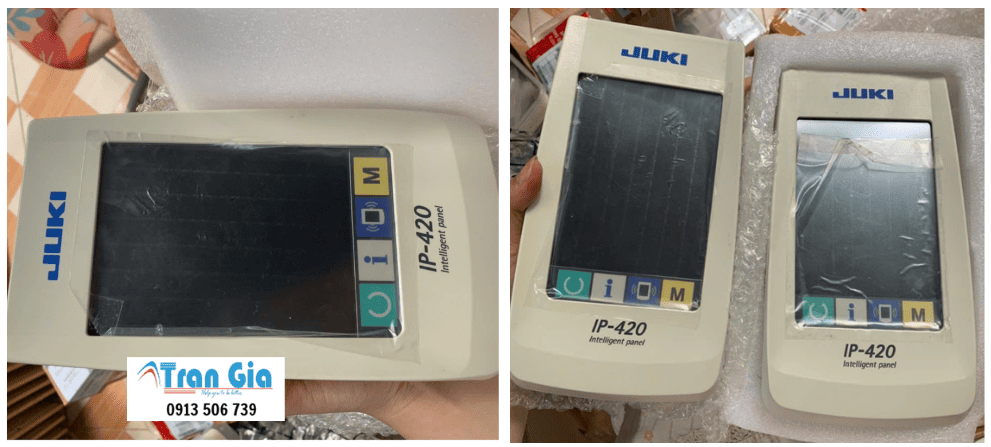Hình ảnh màn hình HMI đang trong quá trình được sửa chữa tại Trần Gia Automation