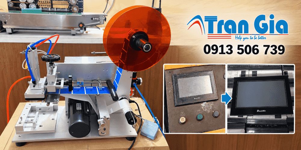 Sửa màn hình máy dán nhãn tất cả các lỗi nhanh chóng - Trần Gia Automation